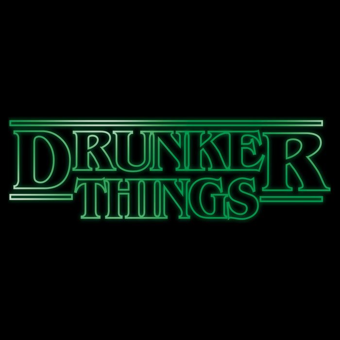 Drunker Things Cropped Pullover Crew