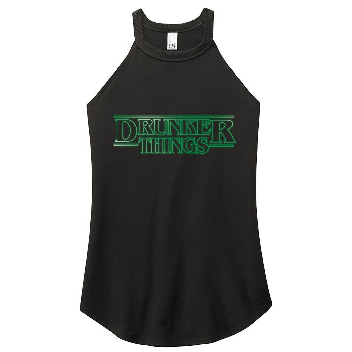 Drunker Things Women's Perfect Tri Rocker Tank