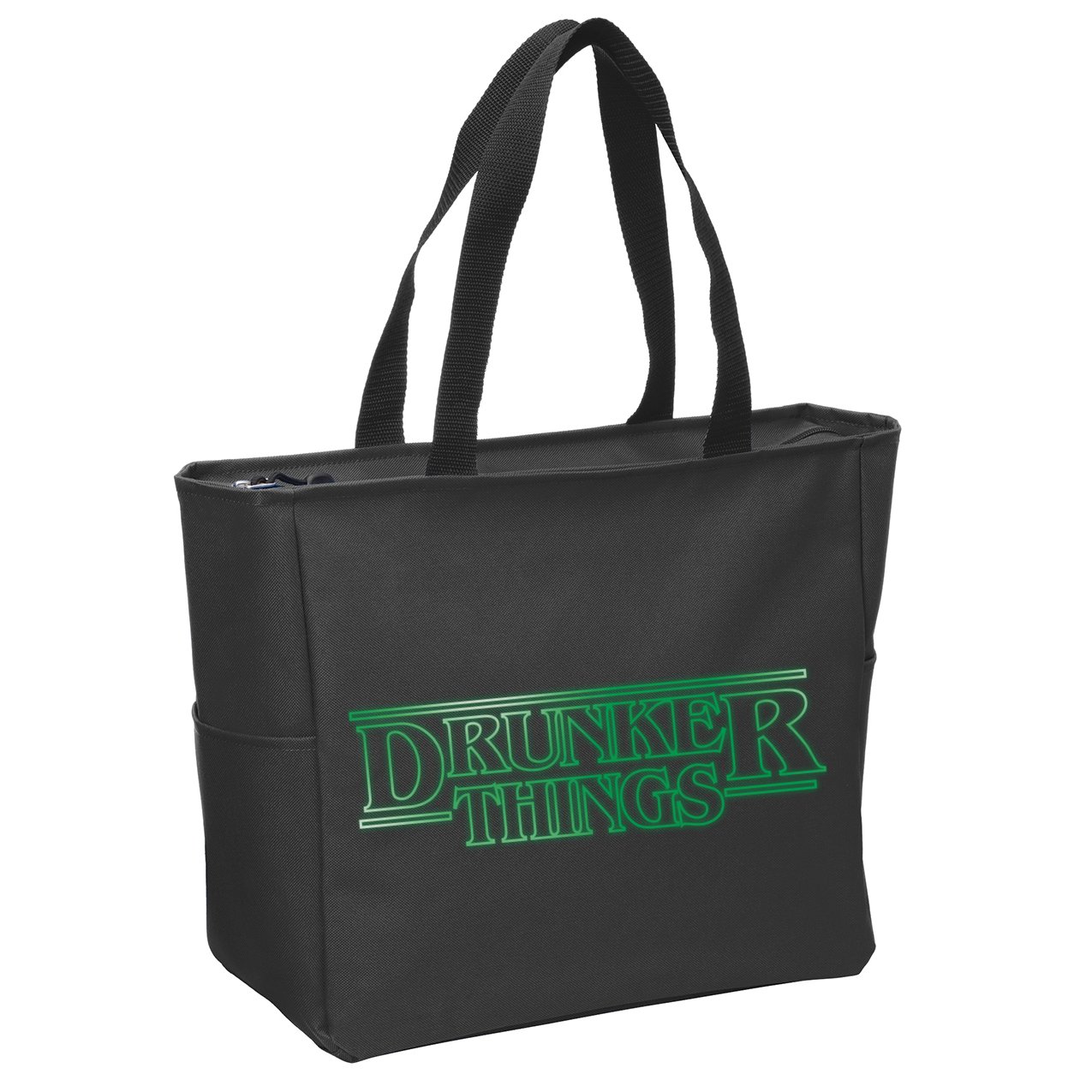 Drunker Things Zip Tote Bag