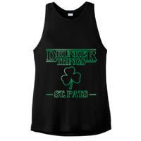 Drunker Things St. Patrick's Day Ladies PosiCharge Tri-Blend Wicking Tank