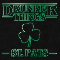 Drunker Things St. Patrick's Day Ladies PosiCharge Tri-Blend Wicking Tank
