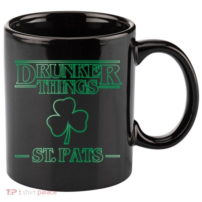 Drunker Things St. Patrick's Day 11oz C Handle Ceramic Mug