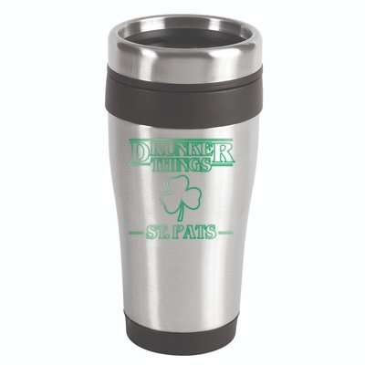 Drunker Things St. Patrick's Day 16oz Travel Tumbler