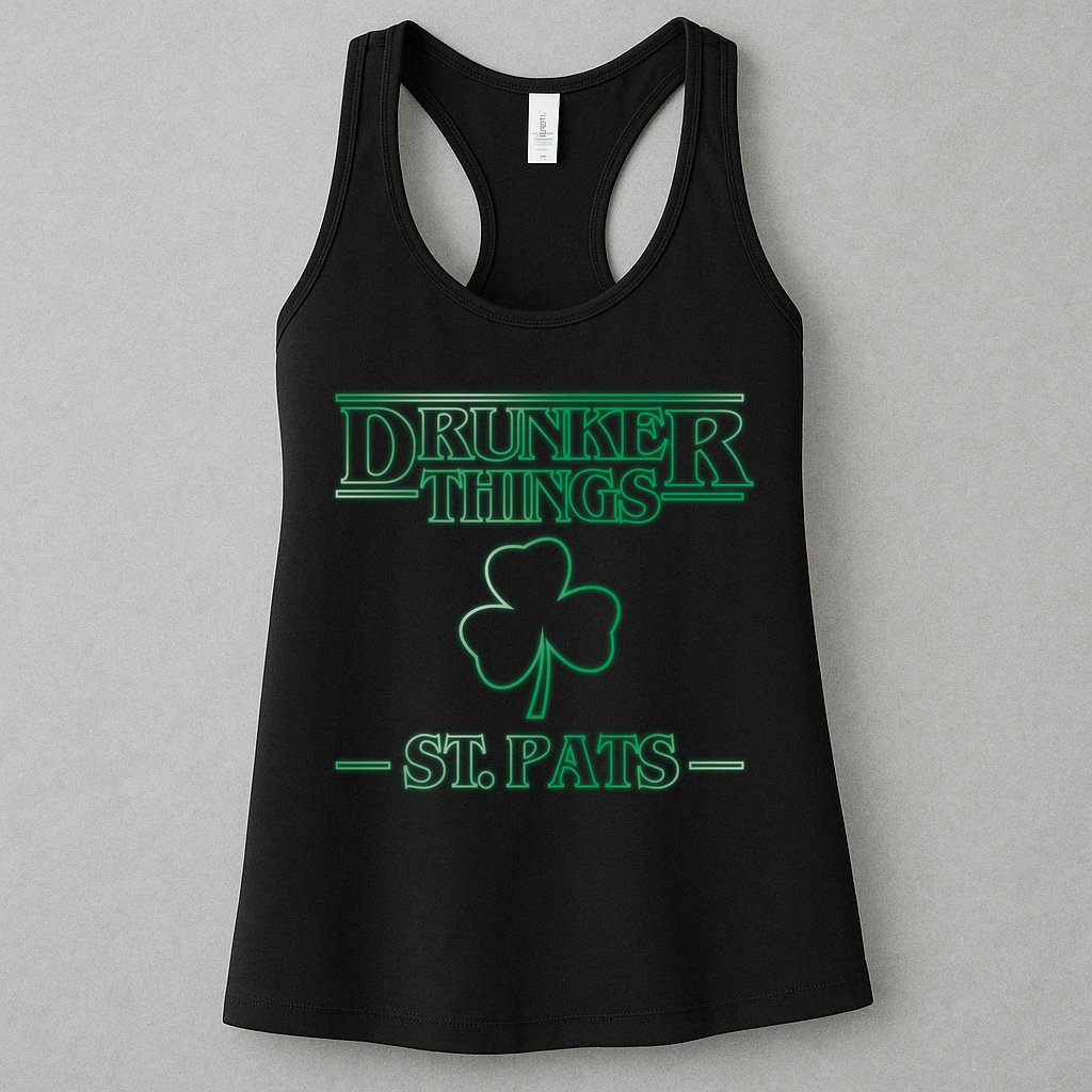 Drunker Things St. Patrick's Day Womens Tank Top