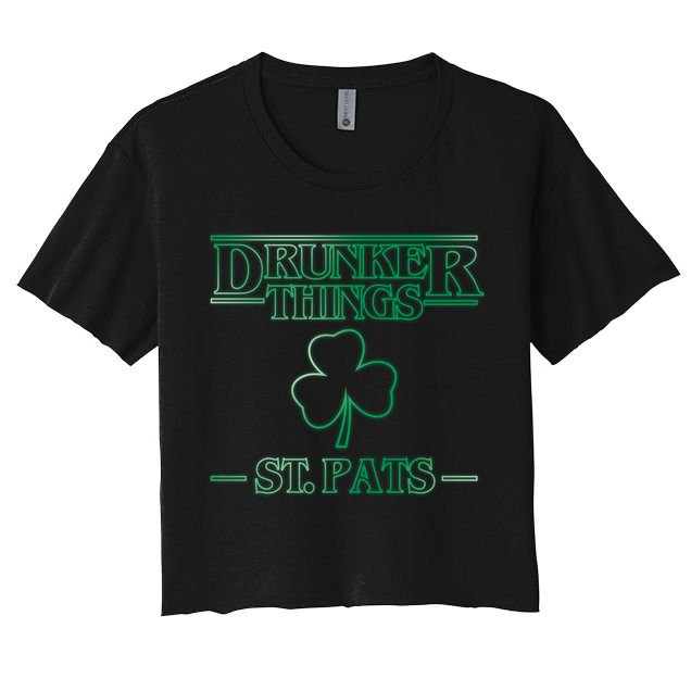 Drunker Things St. Patrick's Day Crop Top