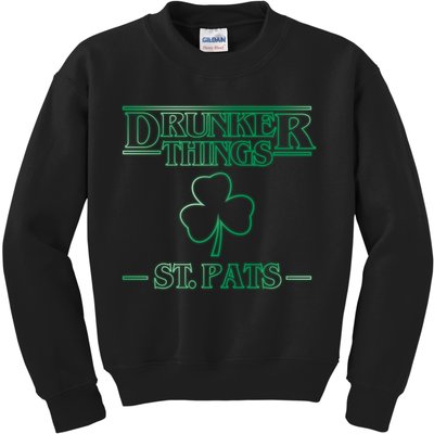 Drunker Things St. Patrick's Day Kids Sweatshirt