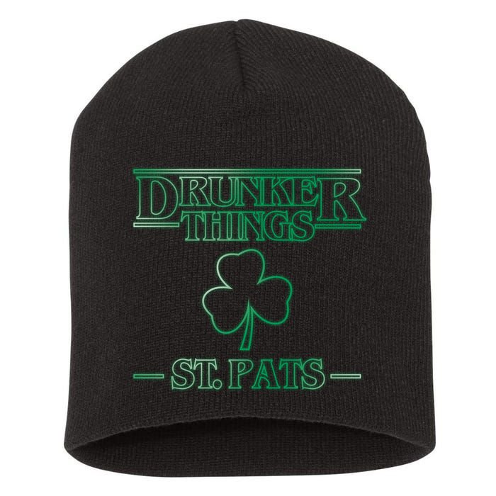 Drunker Things St. Patrick's Day Short Acrylic Beanie