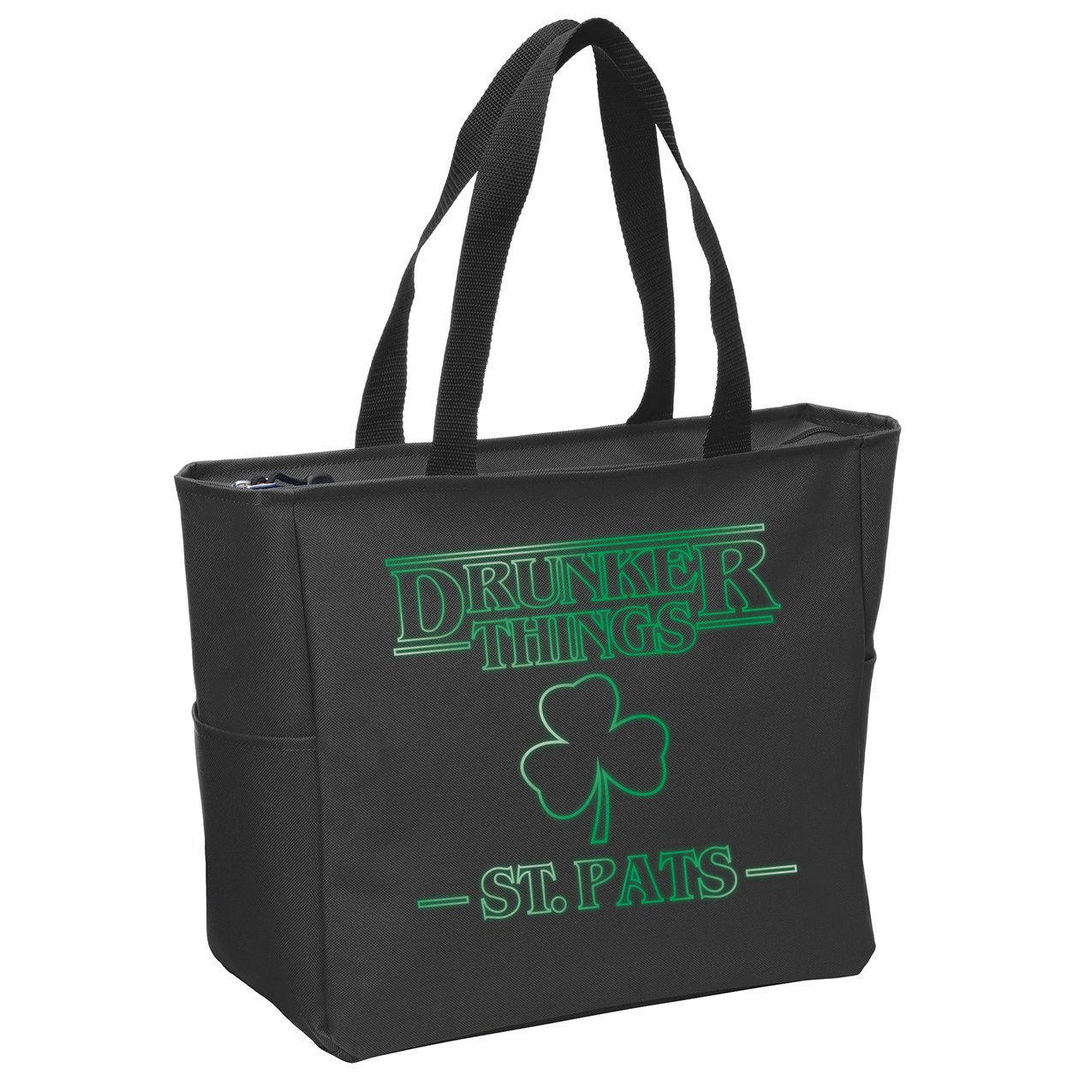 Drunker Things St. Patrick's Day Zip Tote Bag