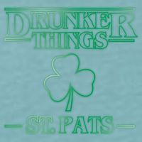 Drunker Things St. Patrick's Day Sueded Cloud Jersey T-Shirt
