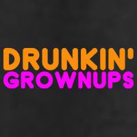 Drunkin Grownups Funny Drinking 7 Panel Mesh Trucker Snapback Hat
