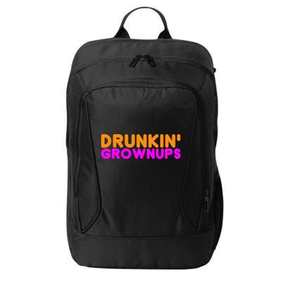Drunkin Grownups Funny Drinking City Backpack