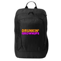Drunkin Grownups Funny Drinking City Backpack