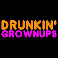 Drunkin Grownups Funny Drinking 7-Panel Snapback Hat