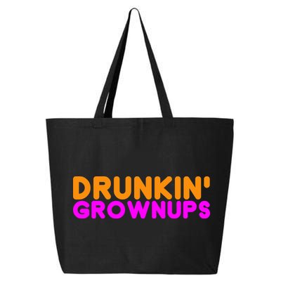 Drunkin Grownups Funny Drinking 25L Jumbo Tote
