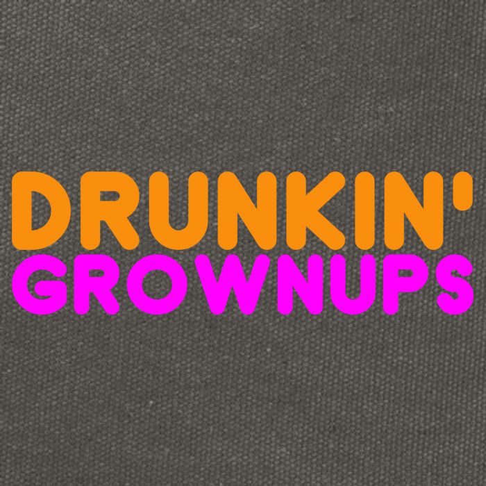 Drunkin Grownups Funny Drinking Cotton Canvas Backpack