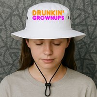 Drunkin Grownups Funny Drinking Bucket Hat