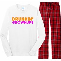 Drunkin Grownups Funny Drinking Long Sleeve Pajama Set