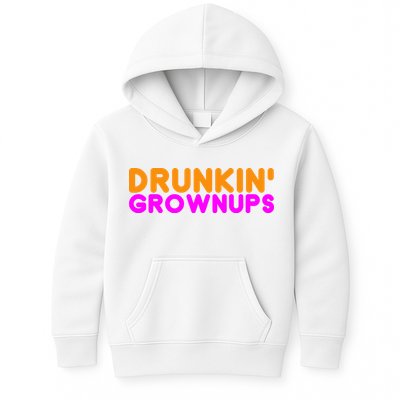 Drunkin Grownups Funny Drinking Kids Hoodie
