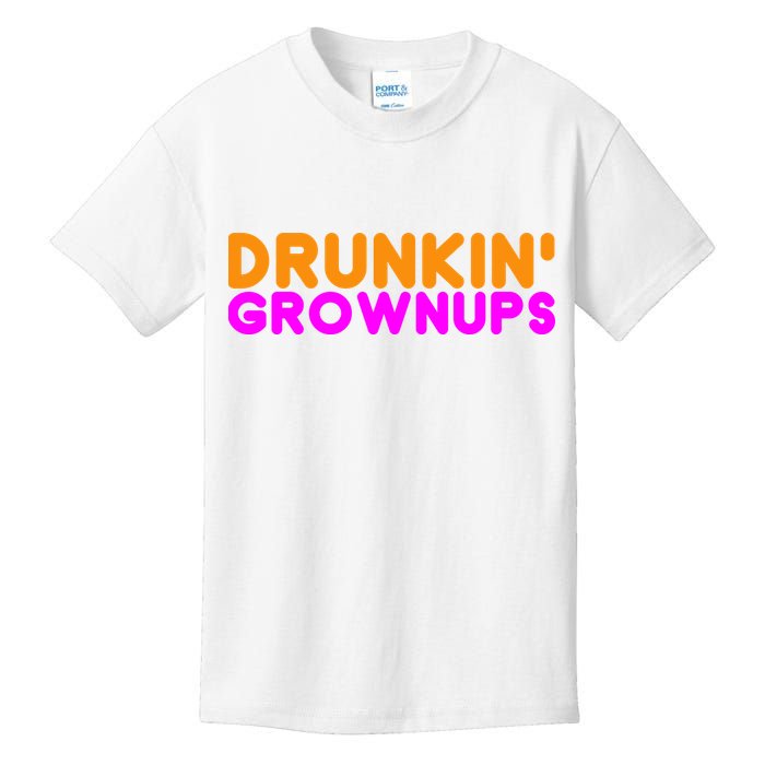 Drunkin Grownups Funny Drinking Kids T-Shirt