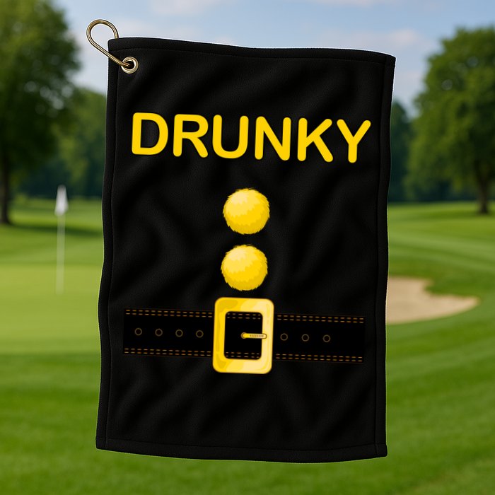 Drunky Dwarf Costume Golf Towel