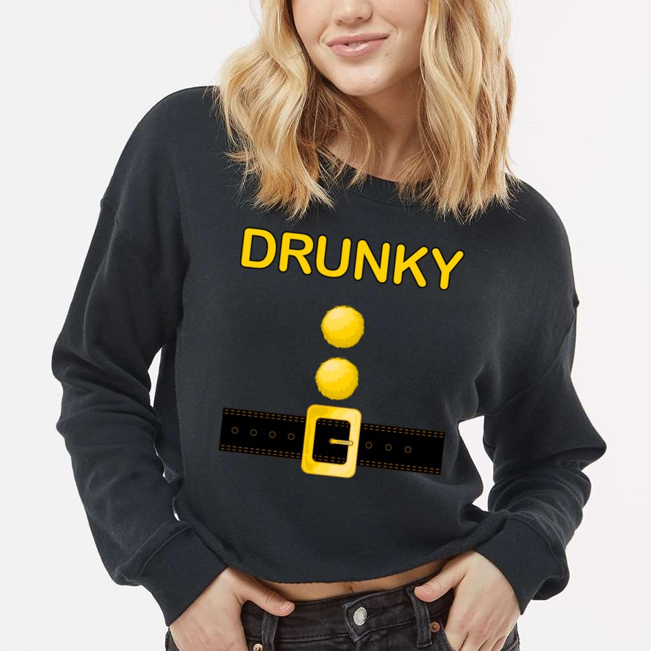 Drunky Dwarf Costume Cropped Pullover Crew