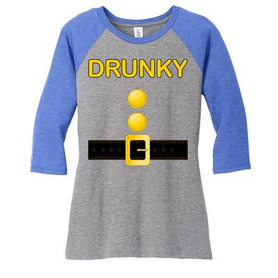 Drunky Dwarf Costume Women's Tri-Blend 3/4-Sleeve Raglan Shirt