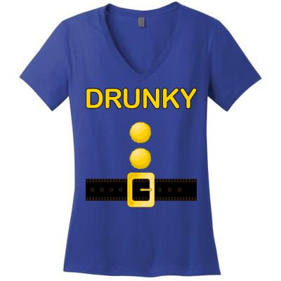 Drunky Dwarf Costume Women's V-Neck T-Shirt