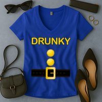 Drunky Dwarf Costume Women's V-Neck T-Shirt