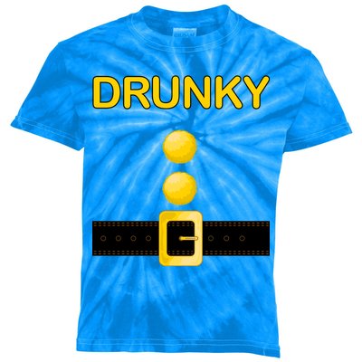 Drunky Dwarf Costume Kids Tie-Dye T-Shirt