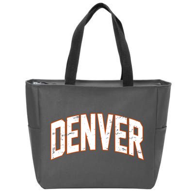 Denver Retro Vintage Zip Tote Bag
