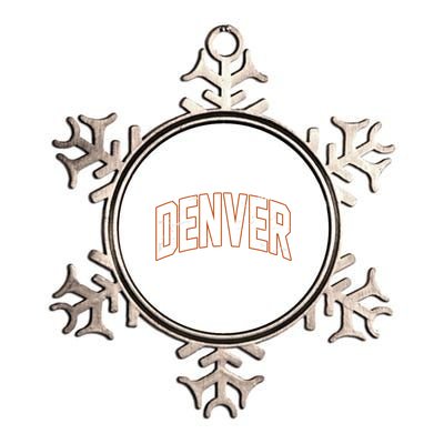 Denver Retro Vintage Metallic Star Ornament