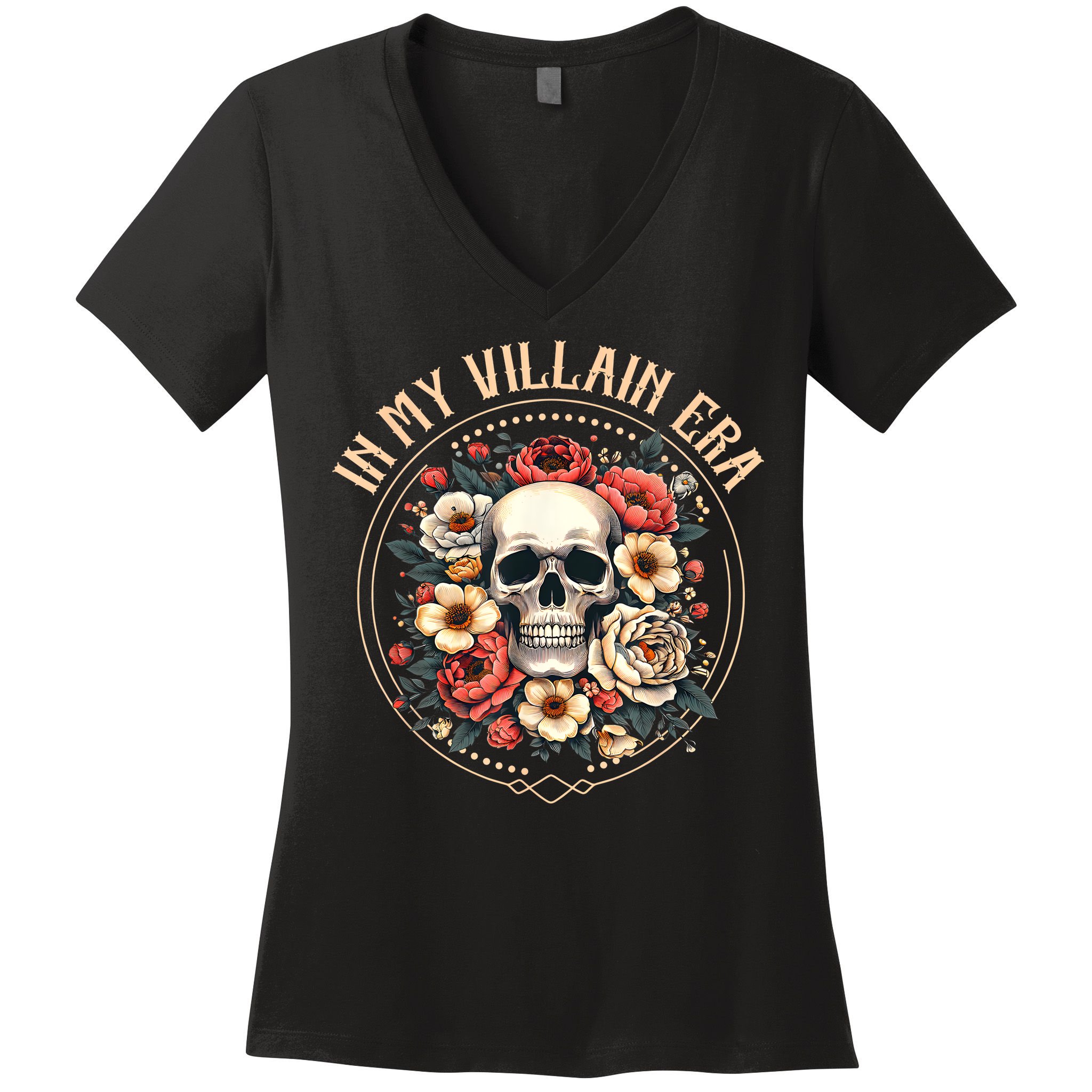 Dark Romance Villain Enemies To Lovers In My Villain Era Women's V-Neck T-Shirt