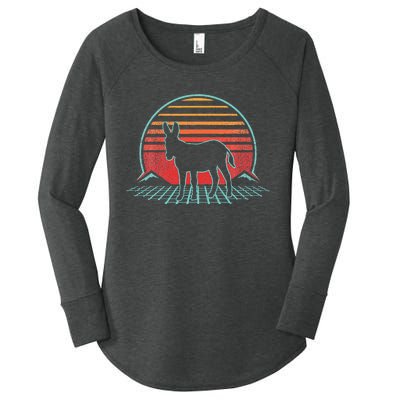 Donkey Retro Vintage 80s Women's Perfect Tri Tunic Long Sleeve Shirt