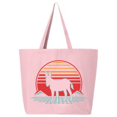 Donkey Retro Vintage 80s Style Animal Lover Gift 25L Jumbo Tote