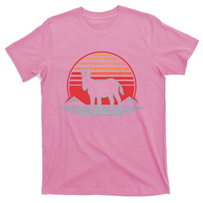 Donkey Retro Vintage 80s Style Animal Lover Gift T-Shirt