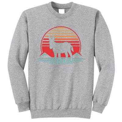 Donkey Retro Vintage 80s Style Animal Lover Gift Sweatshirt