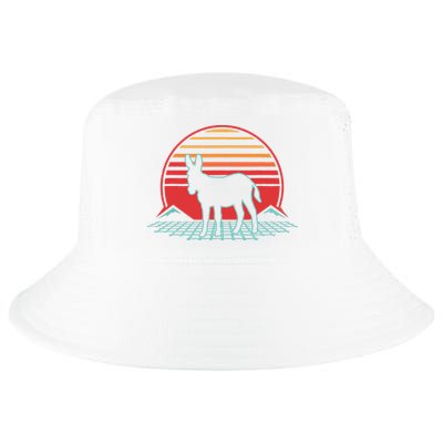 Donkey Retro Vintage 80s Style Animal Lover Gift Cool Comfort Performance Bucket Hat