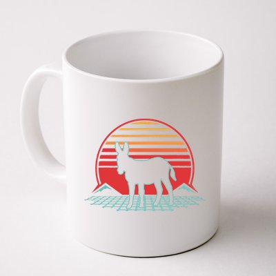 Donkey Retro Vintage 80s Style Animal Lover Gift Mug