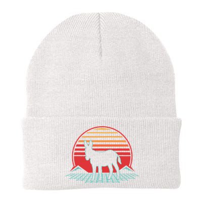 Donkey Retro Vintage 80s Style Animal Lover Gift Beanie