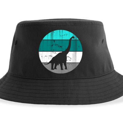 Dino Retro Vintage Brachiosaurus Sustainable Bucket Hat