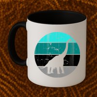 Dino Retro Vintage Brachiosaurus Mug