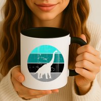 Dino Retro Vintage Brachiosaurus Mug