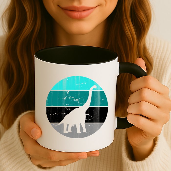 Dino Retro Vintage Brachiosaurus Mug