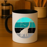 Dino Retro Vintage Brachiosaurus Mug