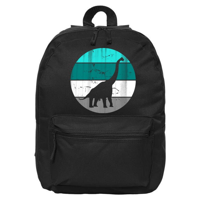 Dino Retro Vintage Brachiosaurus 16 in Basic Backpack