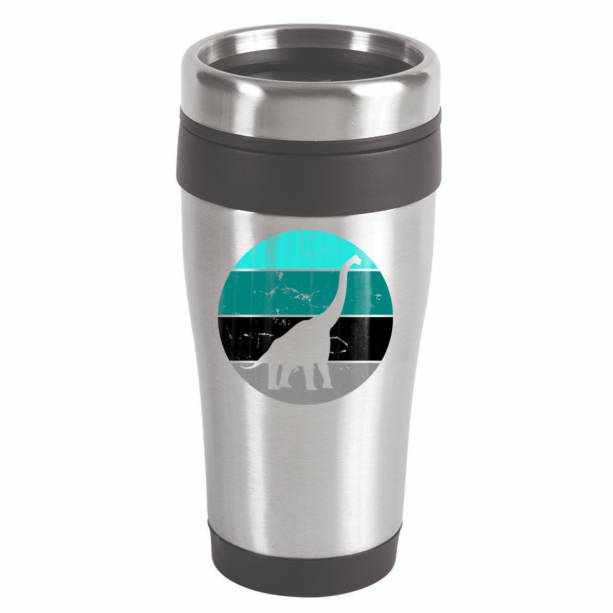 Dino Retro Vintage Brachiosaurus 16oz Travel Tumbler