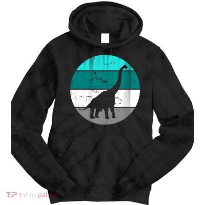 Dino Retro Vintage Brachiosaurus Tie Dye Hoodie