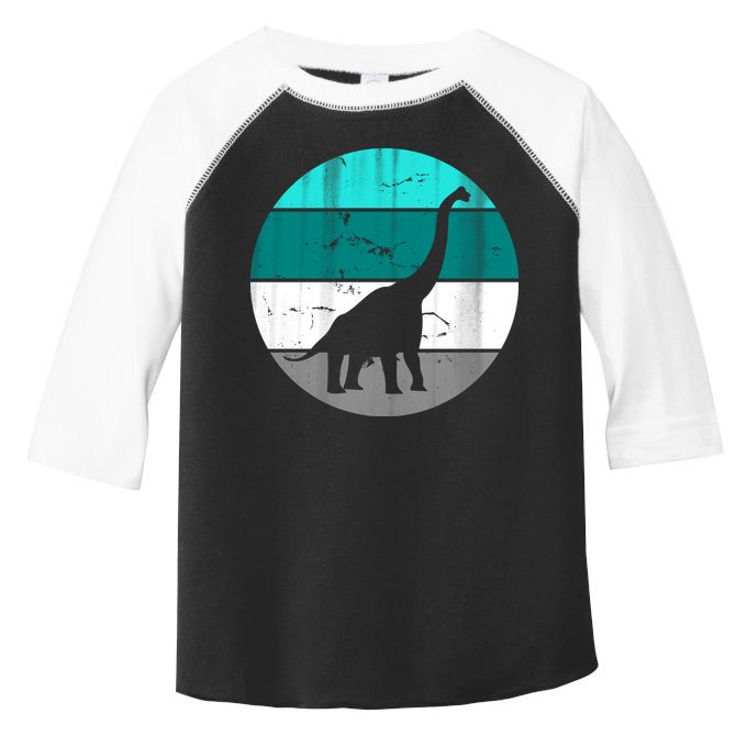 Dino Retro Vintage Brachiosaurus Toddler Fine Jersey T-Shirt