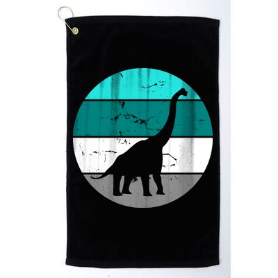 Dino Retro Vintage Brachiosaurus Golf Towel