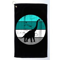 Dino Retro Vintage Brachiosaurus Golf Towel